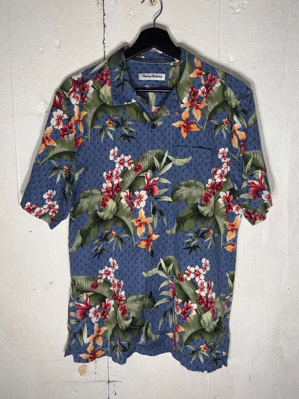Tommy Bahama Men's Spadacini On Geo Dot Tropical Print Camp Shirt